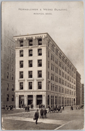 Boston MA Hornblower & Weeks Building Advertising Postcard 