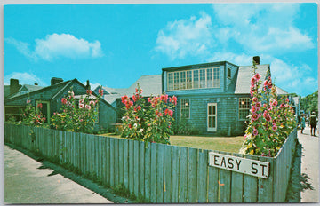 Easy Street Nantucket MA Massachusetts Postcard 