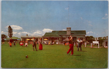 Lachute Golf Club Lachute Quebec QC First Tee Clubhouse Golfers Postcard 