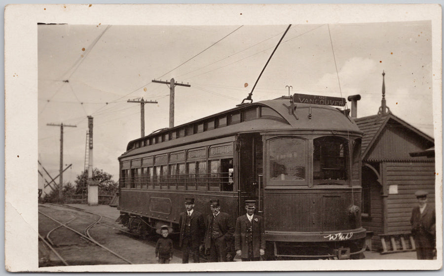 BC Electric Railway Train Car for Vancouver Fraser Valley BCER Postcard