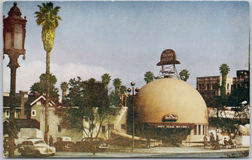 Hollywood Brown Derby Restaurant CA California Buy War Bonds Sign Postcard 