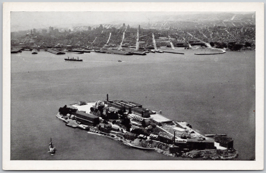 Alcatraz Island San Francisco Bay CA California JC Bardell Litho Postcard 