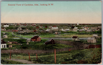 Cardston Alberta General View AB Postcard 