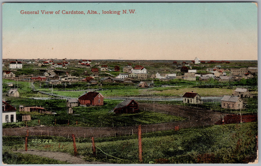 Cardston Alberta General View AB Postcard 