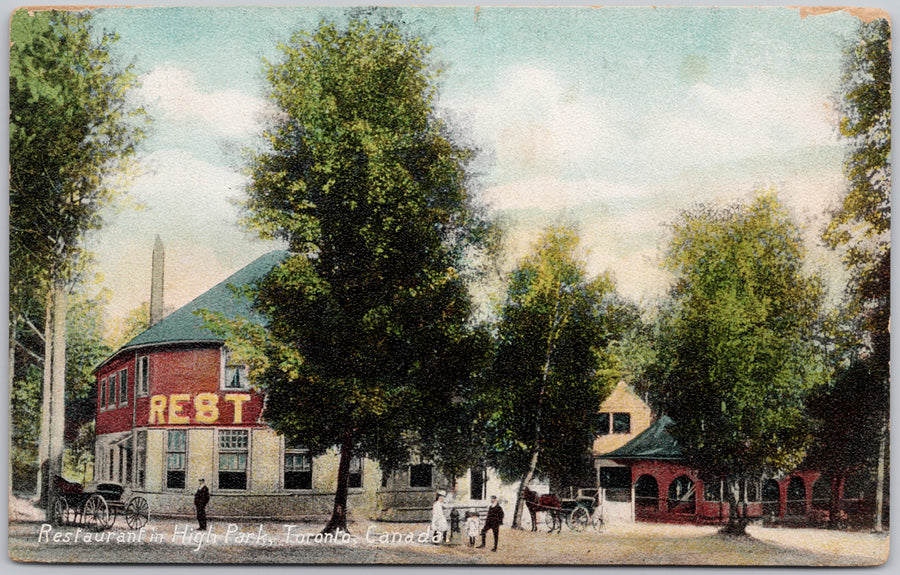 Restaurant in High Park Toronto Ontario  Postcard 