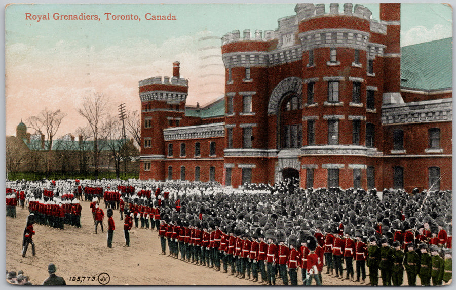 Royal Grenadiers Toronto Ontario ON Canada Soldiers 1910 Postcard