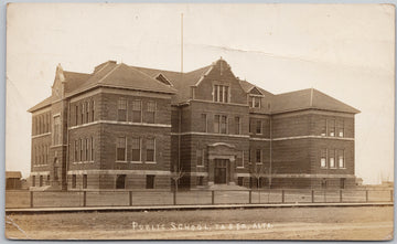 Public School Taber Alberta AB Canada RPPC Postcard 