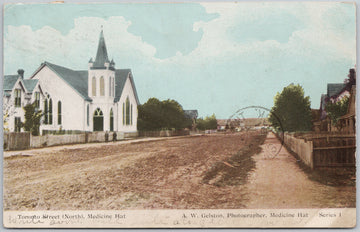 Medicine Hat Alberta Toronto Street North Postcard 