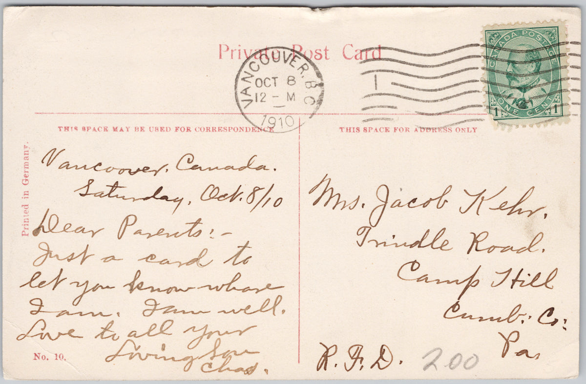 Vancouver BC Canada Court House Dominion Trust 1910 Postcard – Dee's ...
