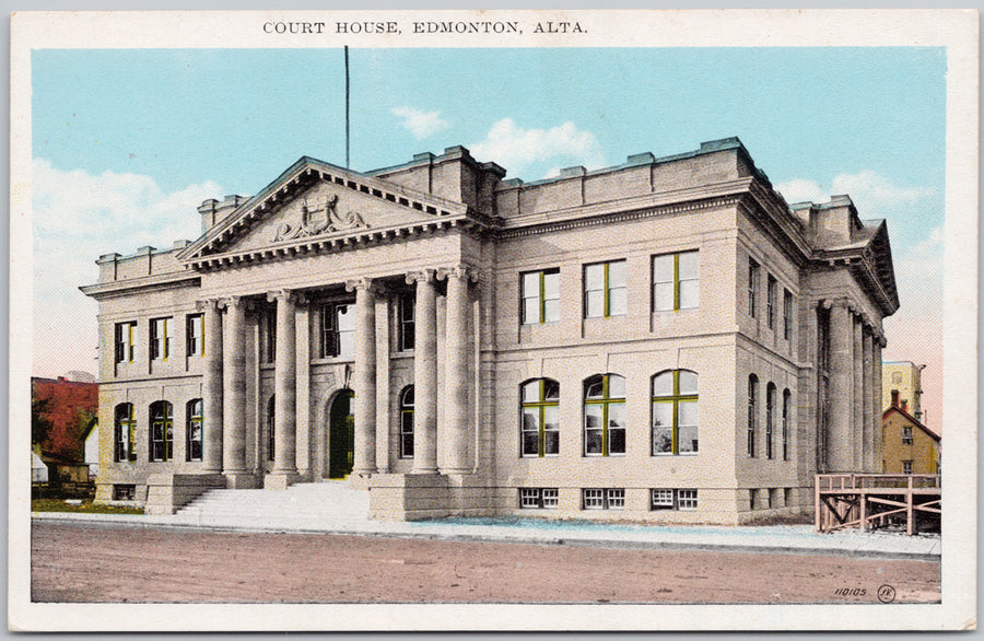 Edmonton Alberta Court House Postcard 