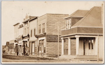 Melfort Saskatchewan Main Street RPPC Postcard