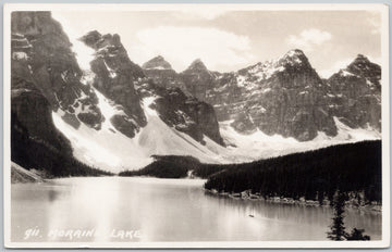 Byron Harmon #911 Moraine Lake AB Alberta Unused RPPC Postcard 