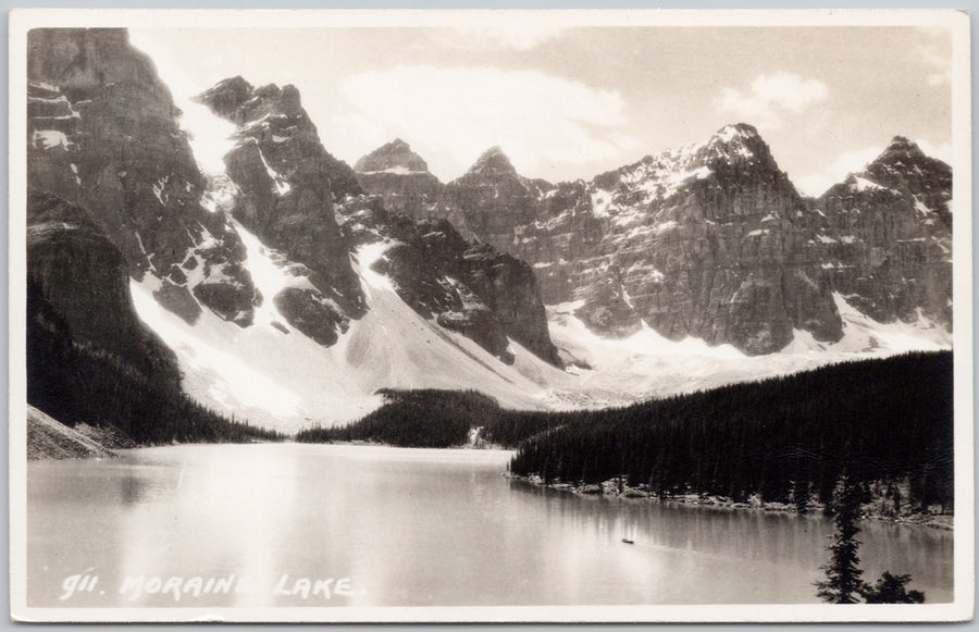 Byron Harmon #911 Moraine Lake AB Alberta Unused RPPC Postcard 