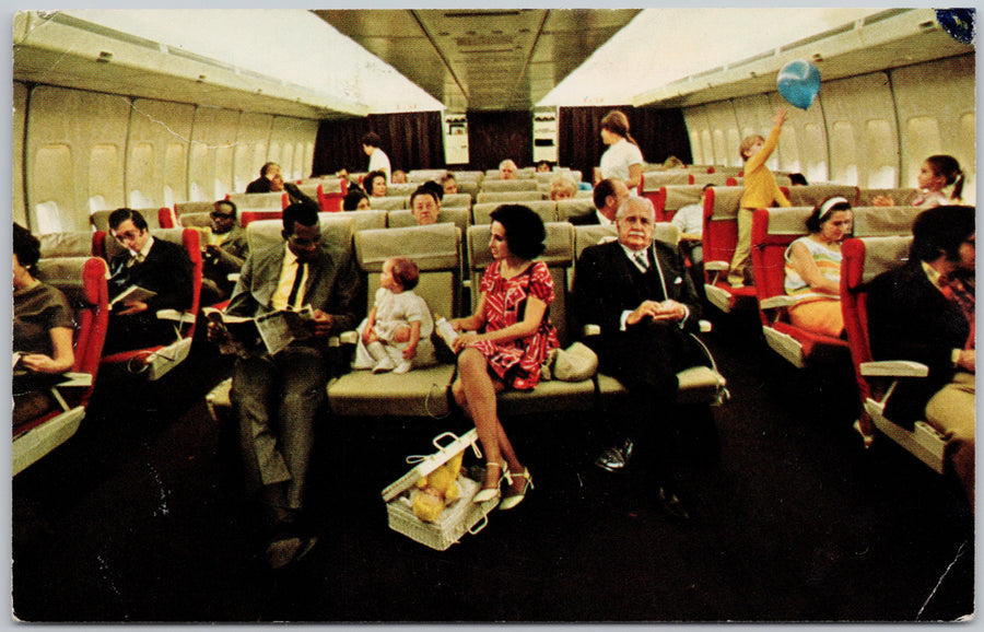 Pan Am's New 747 Jet Airplane Pan American Airlines Advertising Postcard