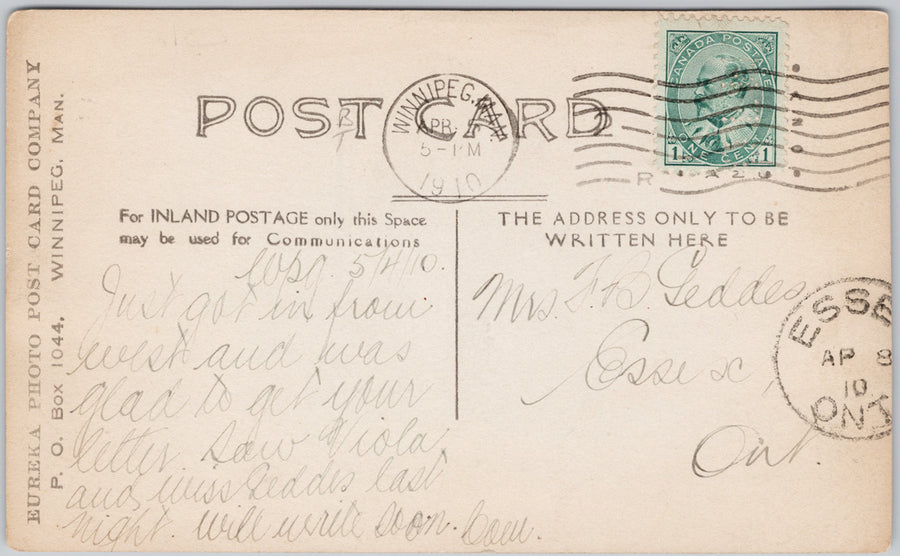 Ogilvie Flour Mills Co Winnipeg Manitoba MB Canada 1910 Eureka RPPC Postcard SP21