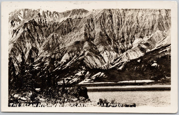 The Alcan Highway Alaska Highway to AK WIB Arthur Lane RPPC Postcard 