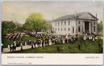 Church Parade Garrison Chapel Halifax NS Nova Scotia Canada Postcard 