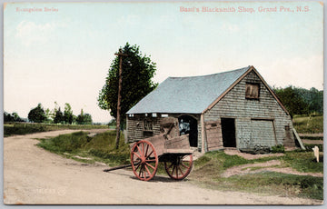 Basil's Blacksmith Shop Grand Pre Nova Scotia Canada Unused Postcard 