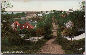 Village of Grand Pre Nova Scotia Canada Postcard 