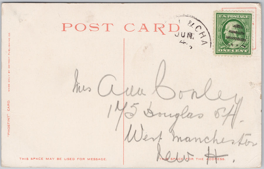 Chattanooga and Missionary Ridge TN Tennessee 1909 Detroit Publishing Co Postcard SP21 *as is