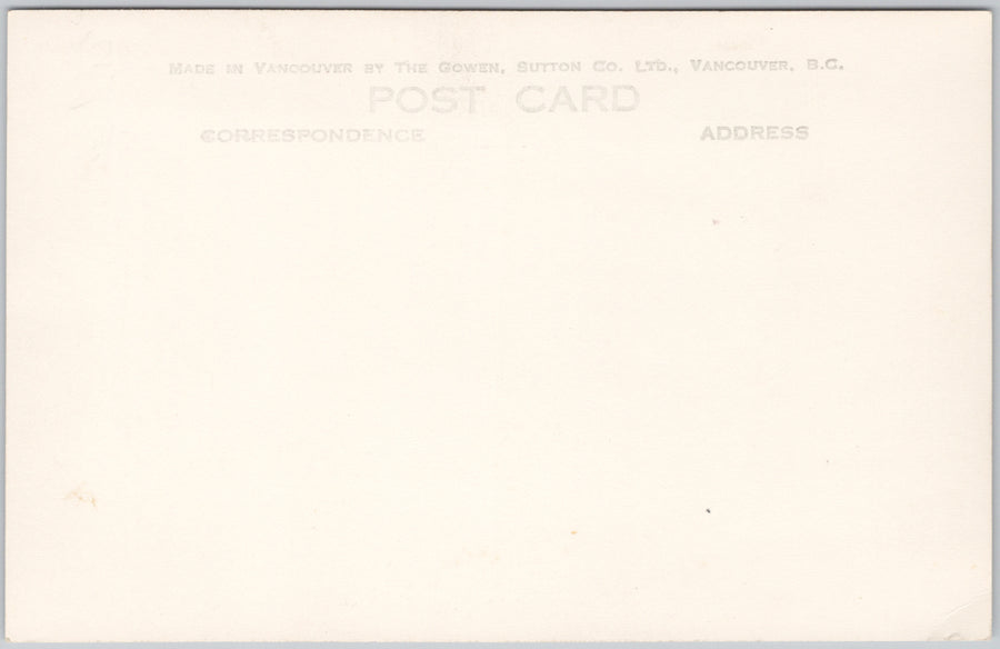 Capilano Suspension Bridge Park Real Indian Carvings BC Canada Gowen Sutton RPPC Postcard SP21
