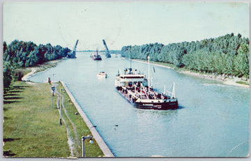 Welland Ship Canal St Catharines Ontario T 8 Cents Postage Due Postcard