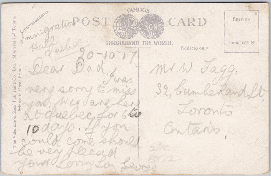 Revelstoke BC View of Columbia River Canyon Bridge Automobile 1917 Postcard SP21