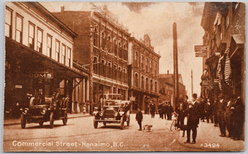 Commercial Street Nanaimo BC Vancouver Island Pacific Publishing Postcard