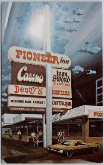 Pioneer Inn and Casino Reno NV Nevada Virginia Street USA Postcard 
