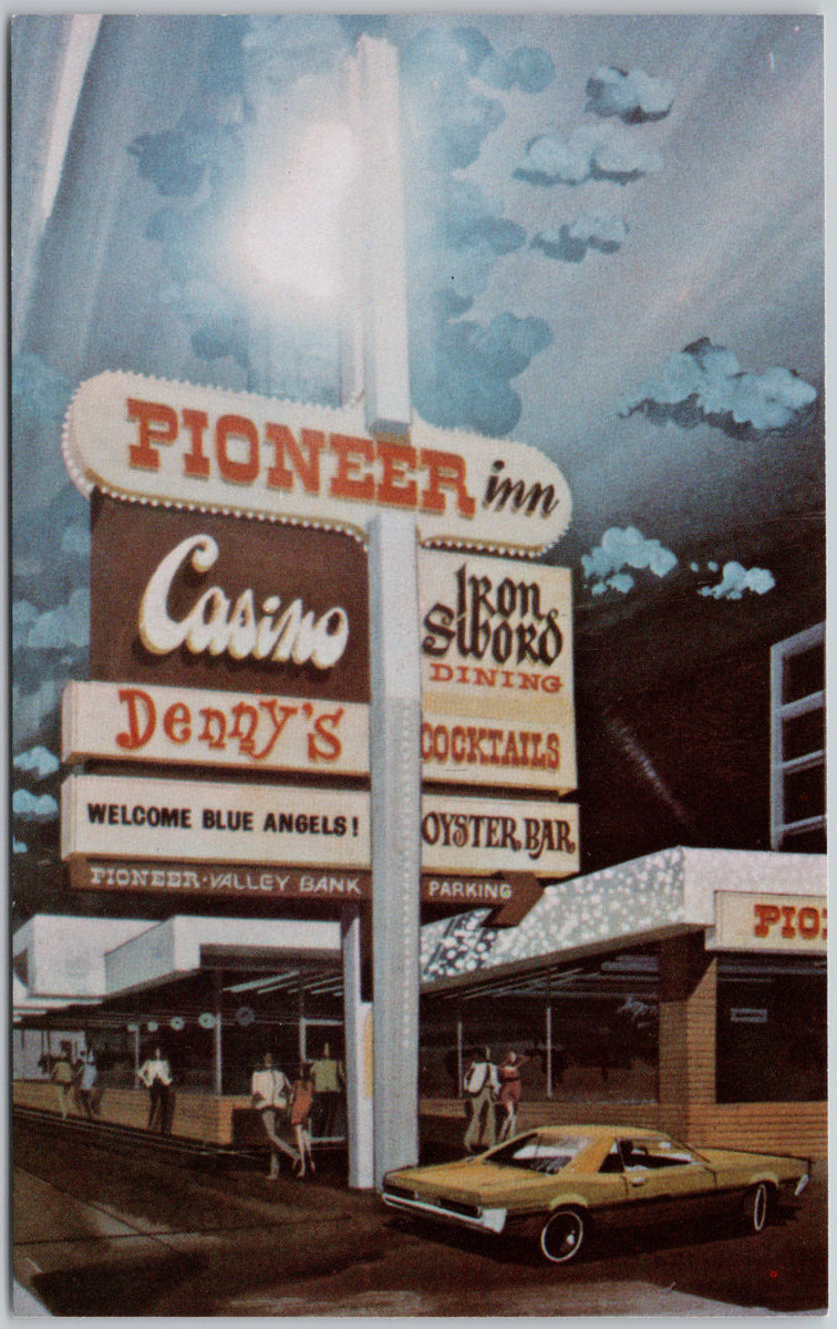 Pioneer Inn and Casino Reno NV Nevada Virginia Street USA Postcard 