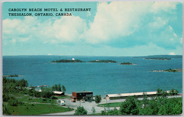 Thessalon Ontario Carolyn Beach Motel & Restaurant Postcard 