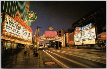 Reno NV Reno Arch Biggest Little City in World Fitgeralds USA Postcard