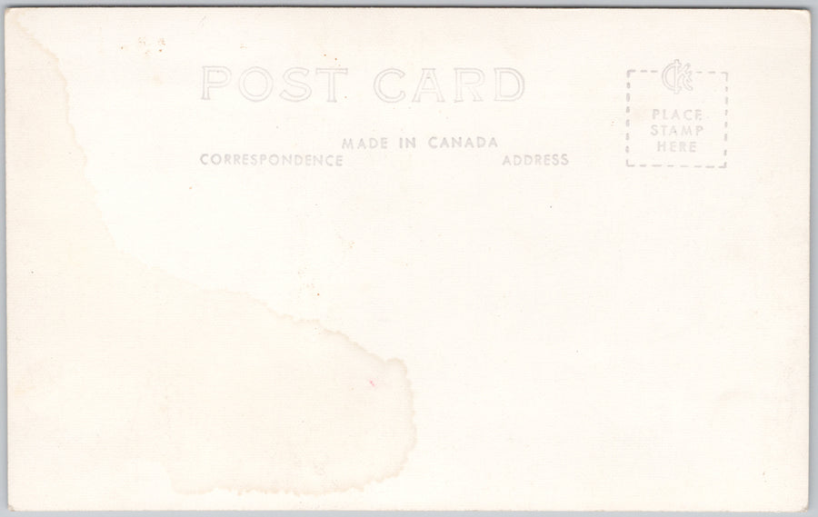 Kelowna BC Street View Unidentified Building Pope's Studio RPPC Postcard SP21