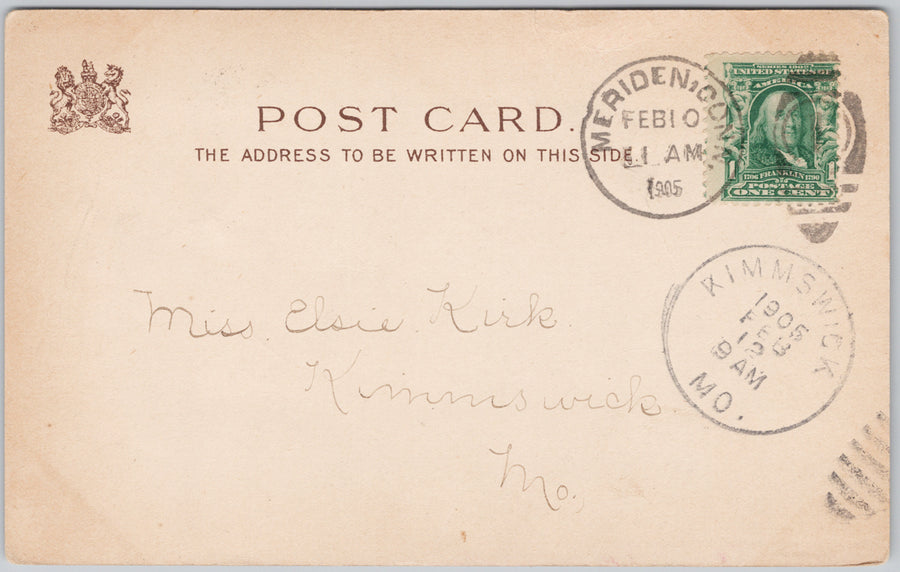 Dear Little Carrot-Top Farmer Comic E. Curtis Artist 1905 Kimmswick MO Cancel Tuck Postcard SP21 *as is