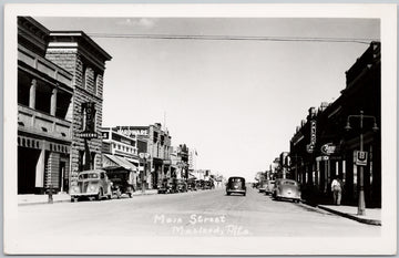 Main Street Macleod Alberta AB Canada Unused RPPC Postcard 