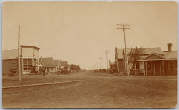 Macdonald Manitoba Street View Post Office RPPC Postcard