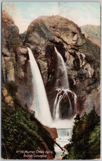 Murray Creek Falls BC near Spences Bridge British Columbia Canada Hibben Postcard 