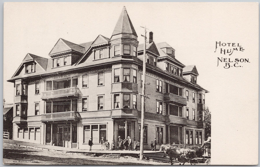 Hotel Hume Nelson BC Haunted British Columbia Postcard 