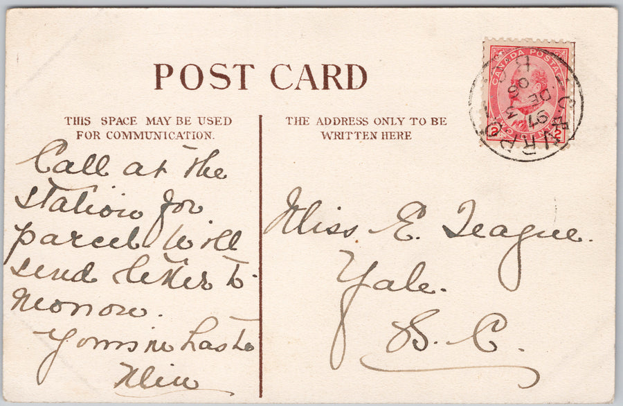 British Warship Esquimalt BC Vancouver Island British Columbia Hibben 1906 Postcard SP21