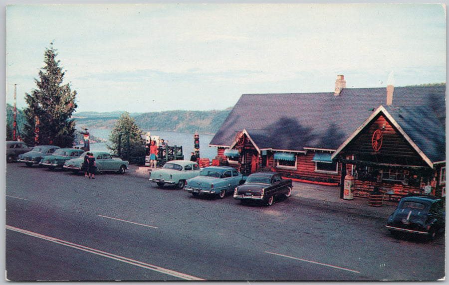 Malahat Chalet Victoria BC Vancouver Island Totem Poles Canada Postcard 