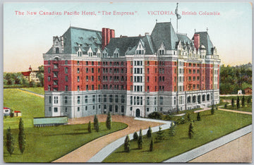 The Empress Hotel Victoria BC British Columbia Hibben Postcard 