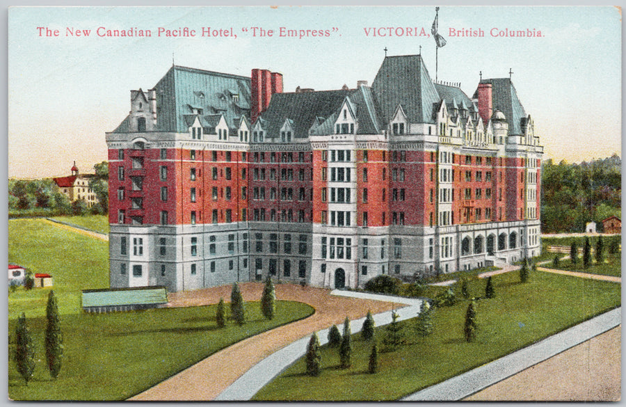 The Empress Hotel Victoria BC British Columbia Hibben Postcard 