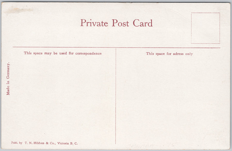 The Empress Hotel Victoria BC British Columbia Hibben Postcard SP21
