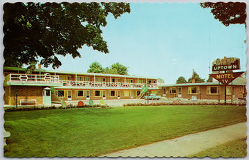 Uptown Motel Port Elgin Ontario ON Canada Advertising Postcard 