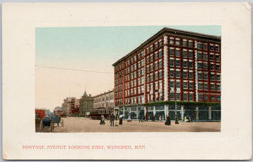 Winnipeg MB Portage Avenue Manitoba Postcard 