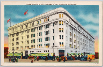 Hudson's Bay Store Winnipeg Manitoba Canada Postcard 