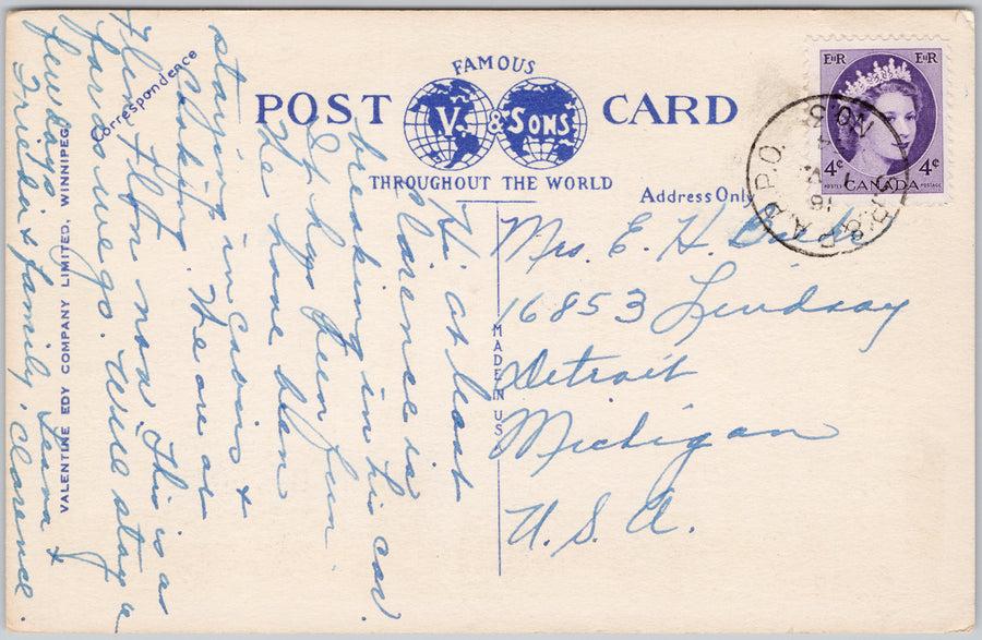 Hudson's Bay Store Winnipeg Manitoba Canada Postcard SP21