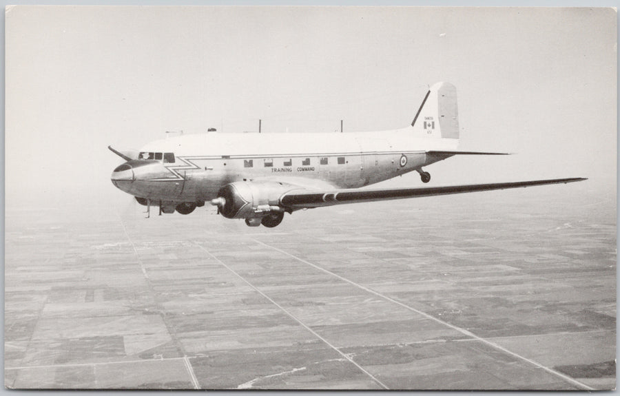 Canadian Armed Forces Old Faithful Dakota Airplane Training Command Plane Postcard SP21