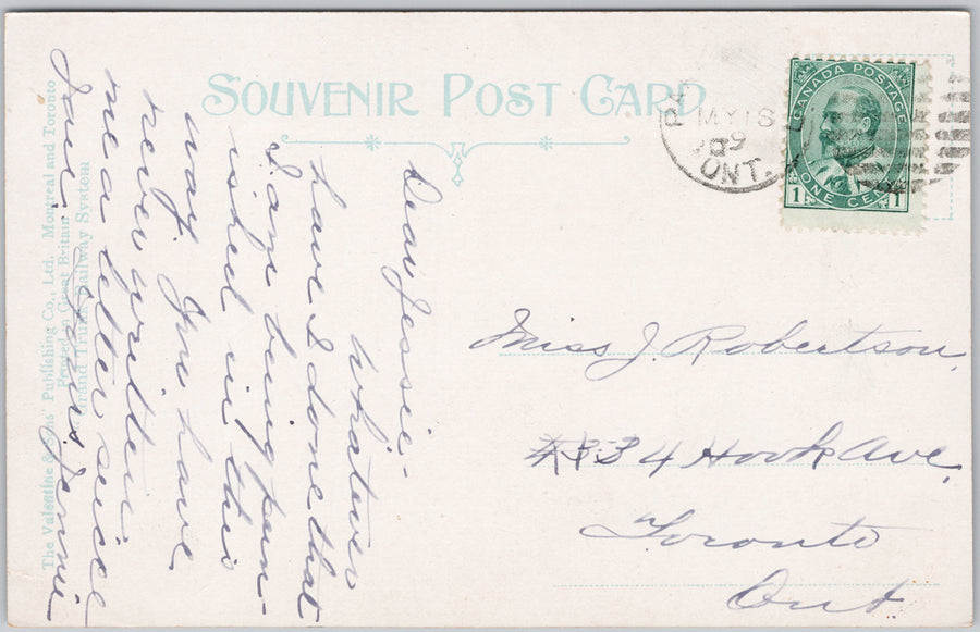 The Belvedere Parry Sound Georgian Bay Ontario 1909 Postcard SP21
