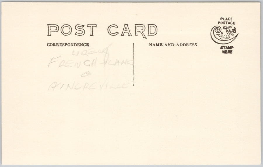 WW1 Downed French Plane Aincreville France Airplane Aviation Postcard SP21